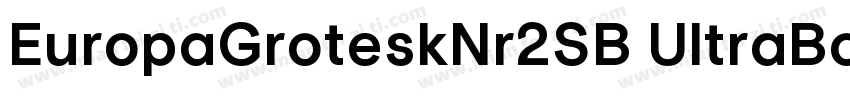 EuropaGroteskNr2SB UltraBold字体转换